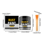 Gray waterproof, UV-resistant anti-rust paint with brush by Arenzza, ideal for tools and garden surfaces.