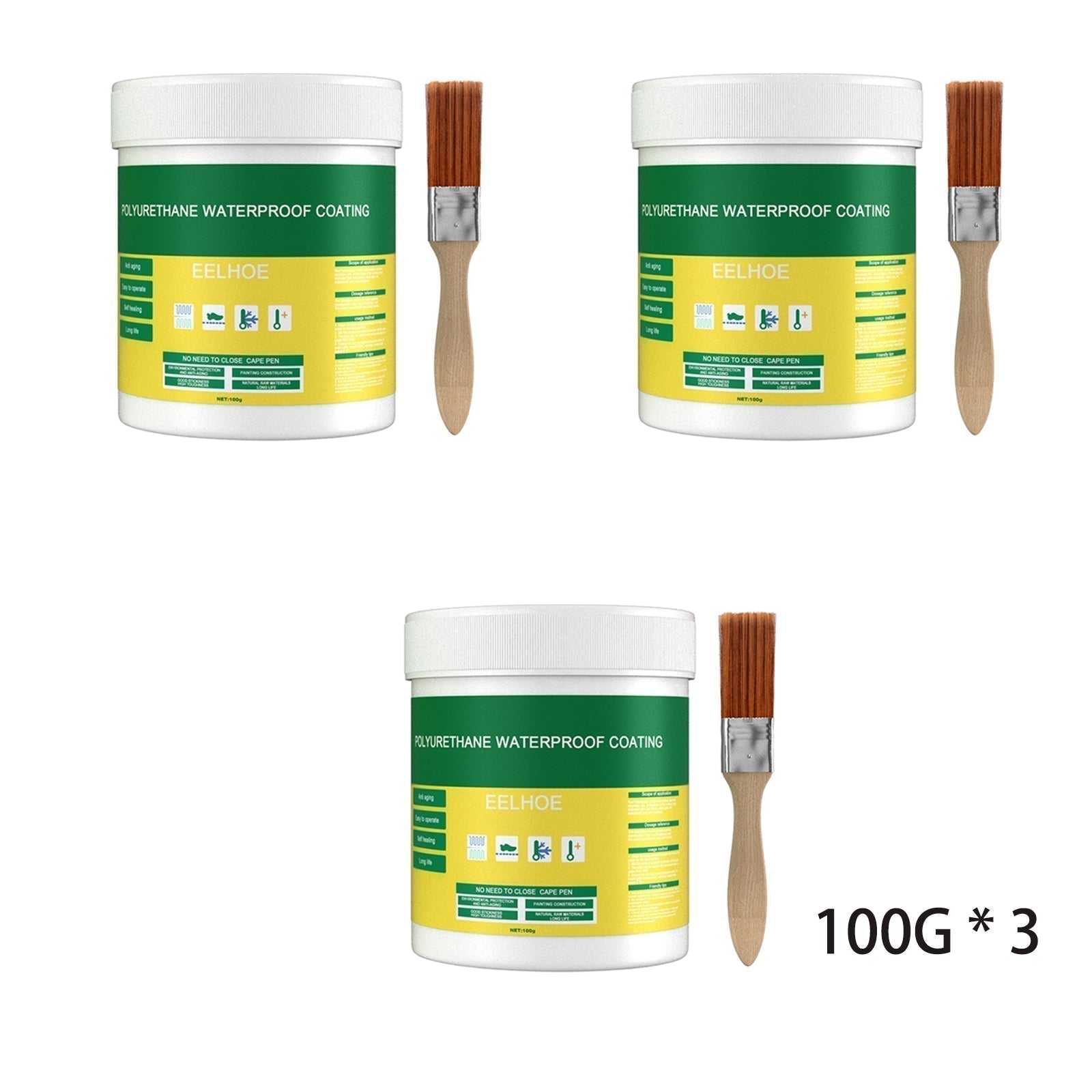 Arenzza transparent waterproof coating spray for cars, furniture, and shoes, providing moisture and UV protection in a tools and garden product image.