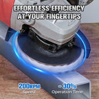 Arenzza wool felt flap polishing disc for tools and garden use, showing a close-up of the high-performance, fine polishing surface.