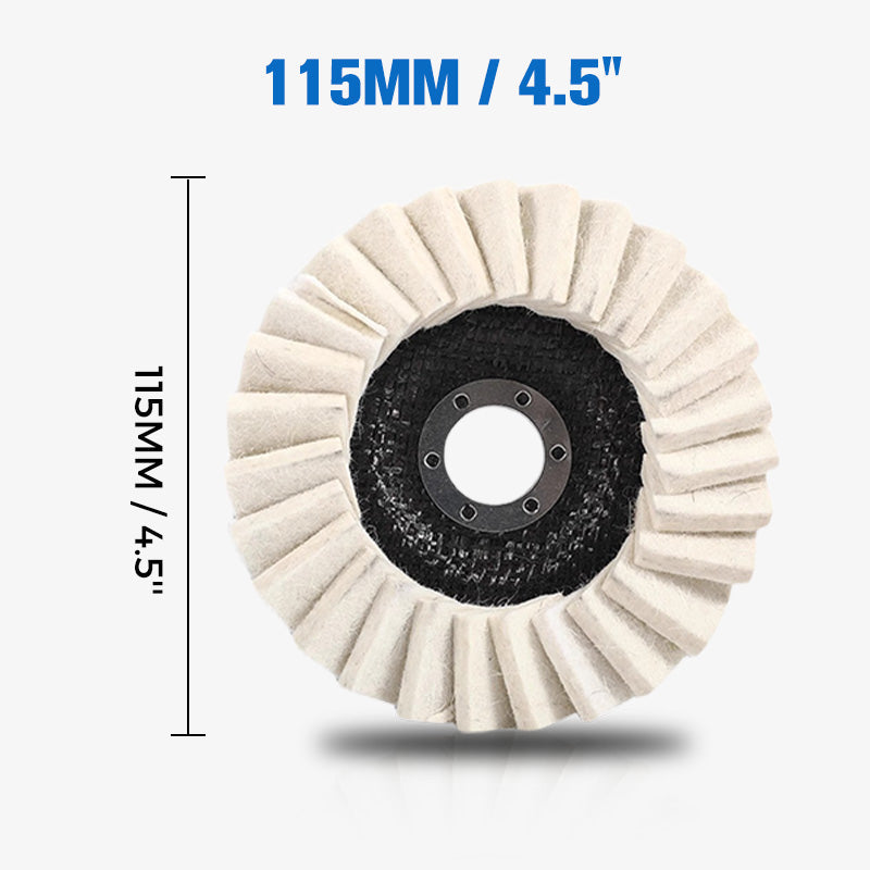 Arenzza wool felt flap polishing disc for tools and garden use, high-performance fine polishing and long-lasting durability.