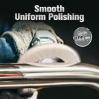 Two Arenzza wool felt flap polishing discs for high-performance fine polishing and long-lasting use, shown in close-up view.