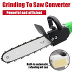 Arenzza angle grinder and electric chainsaw kit with blades and tools, suitable for DIY woodworking and garden tasks.