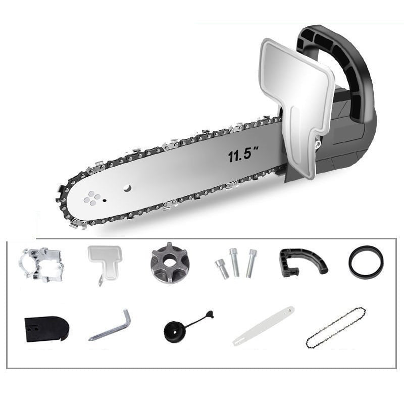 Arenzza angle grinder and electric chainsaw kit with power tools for cutting and grinding in tools and garden applications.