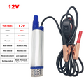 Arenzza portable submersible electric pump with alligator clips, compact tool for gardening and water transfer tasks.