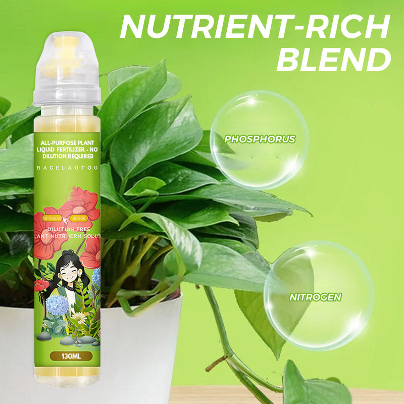 Arenzza all-purpose plant liquid fertilizer bottle, ready-to-use gardening tools and fertilizer for healthy plant growth