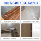 Arenzza Edge Strip Anti-Detachment Glue in a tube, suitable for tools and garden projects, with a close-up of the applicator tip.