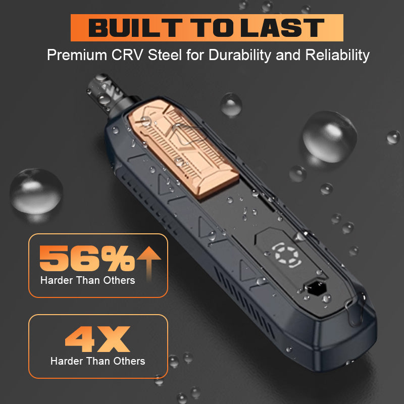 Arenzza 180-in-1 professional precision screwdriver kit with various screwdriver bits laid out on a tools and garden setting.