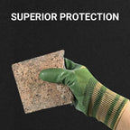 Arenzza rubber coated work gloves with knit wrist cuff, designed for tools and garden work, showing durable textured grip and comfortable fit.