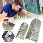 Square stainless steel 90° arc angle marking ruler by Arenzza, ideal for precise angle measurements in tools and garden projects.