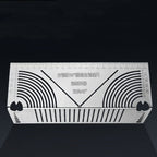 Square stainless steel 90° arc angle marking ruler from Arenzza, ideal for precise angle measurements in tools and garden projects.