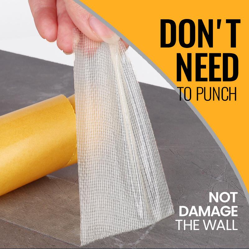 Arenzza high adhesive strength mesh double-sided duct tape for tools and garden use, showing the textured mesh surface and strong adhesive backing.