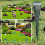 Arenzza solar-powered waterproof animal repellent device for garden pest control, designed to deter unwanted animals effectively.