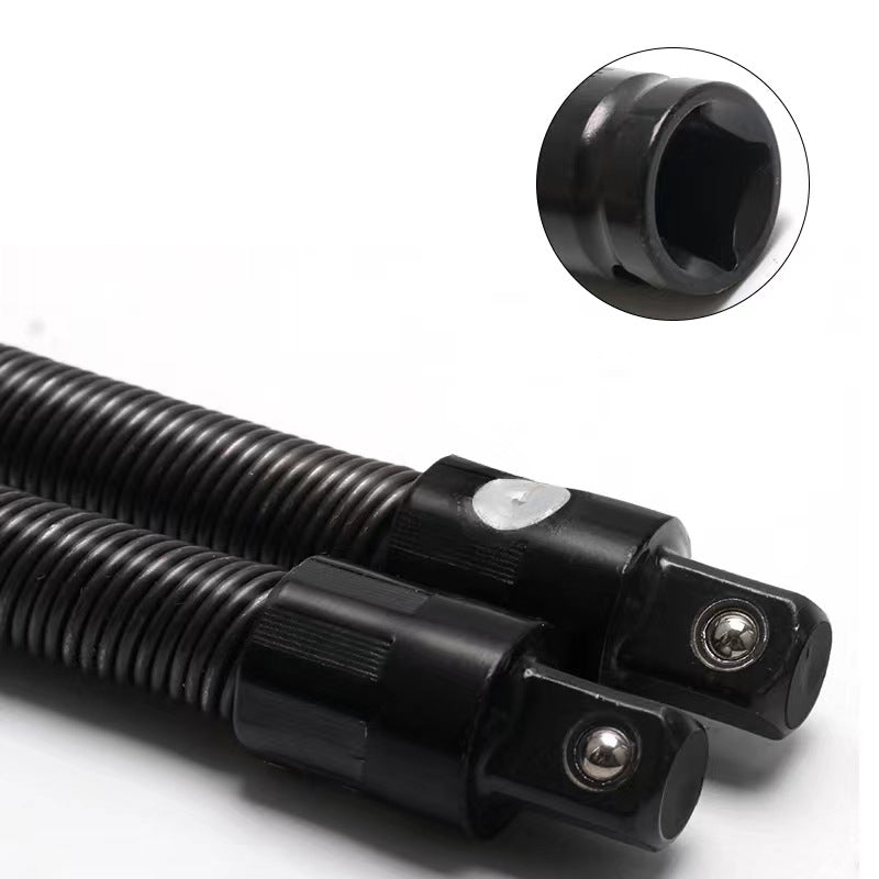 Arenzza 1/2-inch flexible socket extension bar for tools and garden use, shown in a close-up view ready for tight space access.