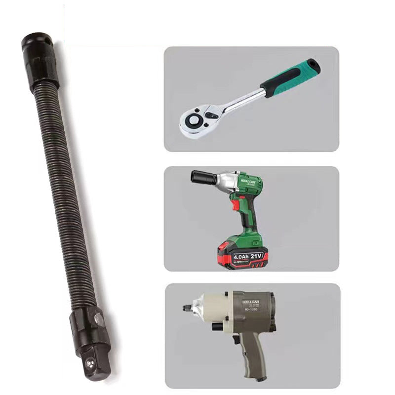 Arenzza 1/2-inch flexible socket extension bar for tools and garden work, designed to reach tight spaces easily.