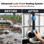 Arenzza IBC tank fitting set with zinc alloy tap, leak-proof design, tool-free installation, suitable for tools and garden applications.