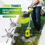 Arenzza steel wire thread trimmer replacement head with grass cutting blades for gardening tools.
