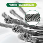 Arenzza steel wire grass trimmer replacement head with threaded design for garden tools and grass cutting.