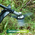 Arenzza steel wire grass trimmer replacement head with cutting wire for gardening and lawn trimming tools.