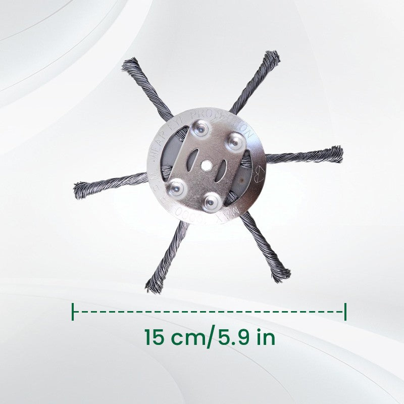 Arenzza steel wire grass trimmer replacement head with cutting wire for outdoor gardening tools.