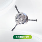 Arenzza steel wire thread trimmer replacement head with cutting blades, ideal for garden grass trimming and yard maintenance.