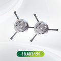 Arenzza steel wire thread trimmer replacement head with grass cutting blades for garden tools, suitable for trimming grass and weeds.