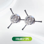 Arenzza steel wire thread trimmer replacement head with grass cutting blades for garden tools, suitable for trimming grass and weeds.