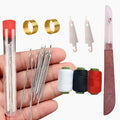 Arenzza 37PCS Sewing Tool Set with scissors, needles, threads, and accessories for sewing and craft projects.
