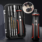 Arenzza cordless electric screwdriver set with multiple bits, compact design, and ergonomic handle for home and DIY projects.