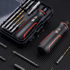 Arenzza cordless electric screwdriver set with multiple drill bits and ergonomic handle, ideal for home repair and DIY projects.
