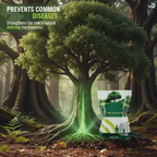 Arenzza Tree Drip Nutrient Solution bottle, garden tools and plant recovery supplement, with a green and white label for healthy plant growth