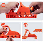 Arenzza drywall edge chamfer woodworking hand tool with wooden handle, used for shaping and smoothing drywall edges.