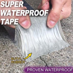 Arenzza waterproof leak repair tape applied to a pipe, showcasing its flexible, all-purpose repair capabilities for tools and garden use.