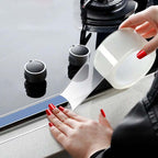 Arenzza clear double-sided tape for tools and garden use, showing the strong, removable adhesive tape in a close-up image