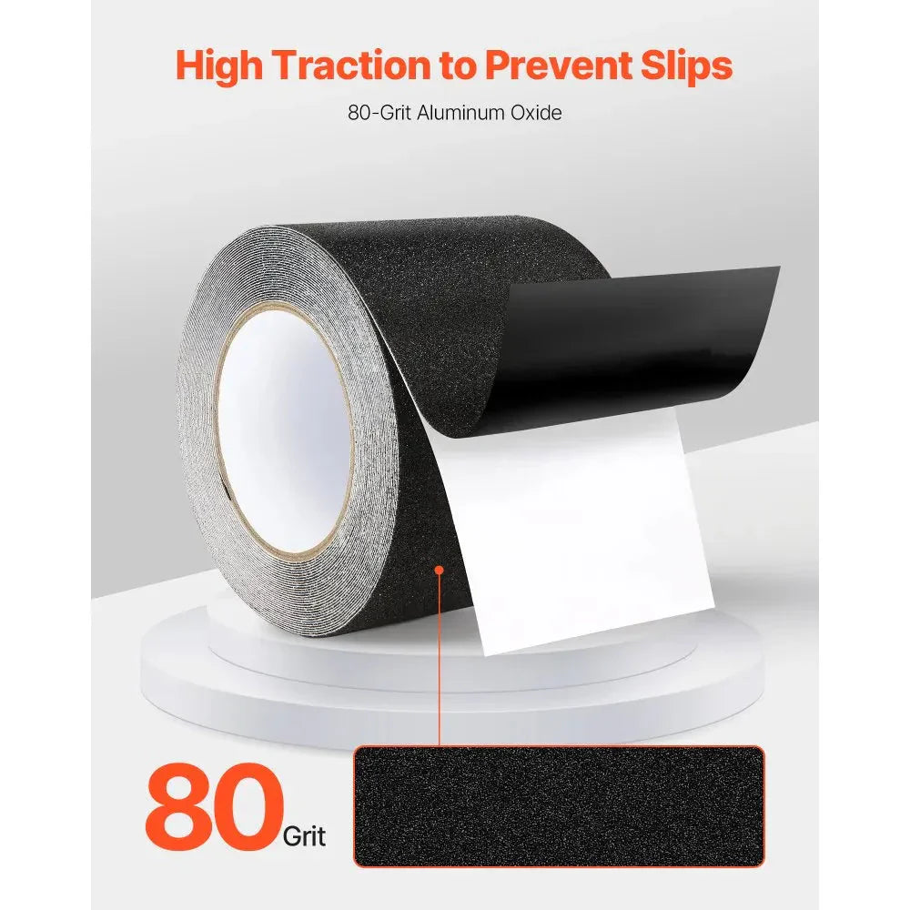 Arenzza non-slip stair tread tape with strong adhesive backing, ideal for indoor and outdoor safety stair traction.