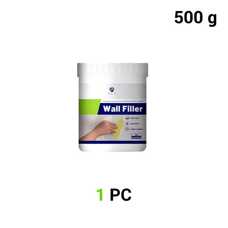 Arenzza waterproof wall repair paste in a container, designed for mildew resistance, suitable for tools and garden wall repairs.