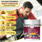 Arenzza Rust Converter Metallic Paint container for tools and garden equipment, showing the sleek metallic finish and rust protection features.