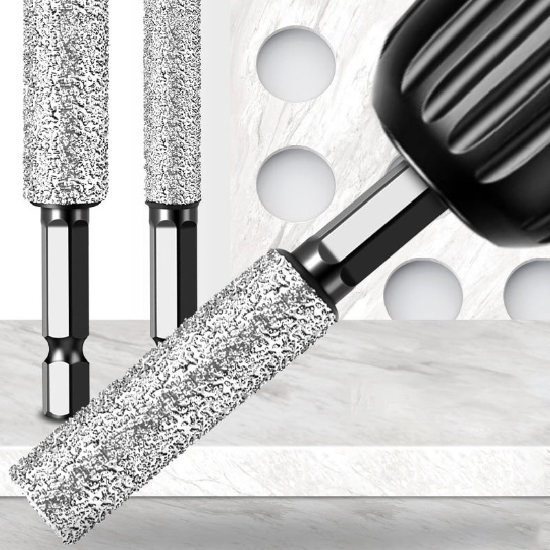 Arenzza Hex Shank Brazed Hole Opener for drilling and grinding, tool with hex shank and abrasive surface for cutting holes.