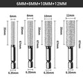 Arenzza hex shank brazed hole opener tool for drilling and grinding, with a sturdy metal construction and hexagonal shank for power tools.