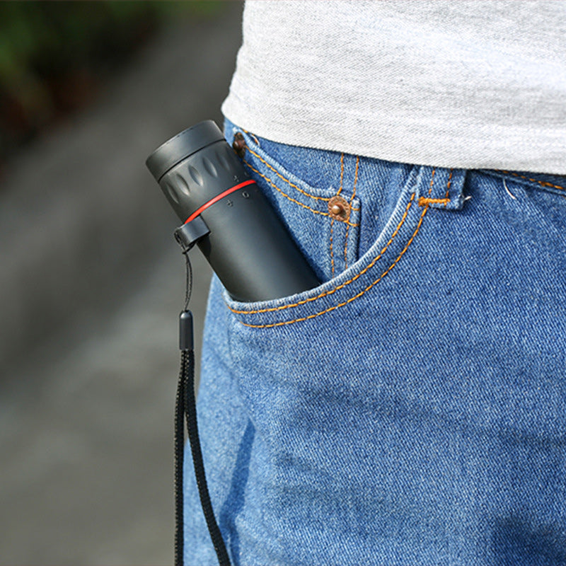 Arenzza outdoor portable monocular telescope with zoom lens, compact design, and ergonomic grip for outdoor viewing and nature observation.
