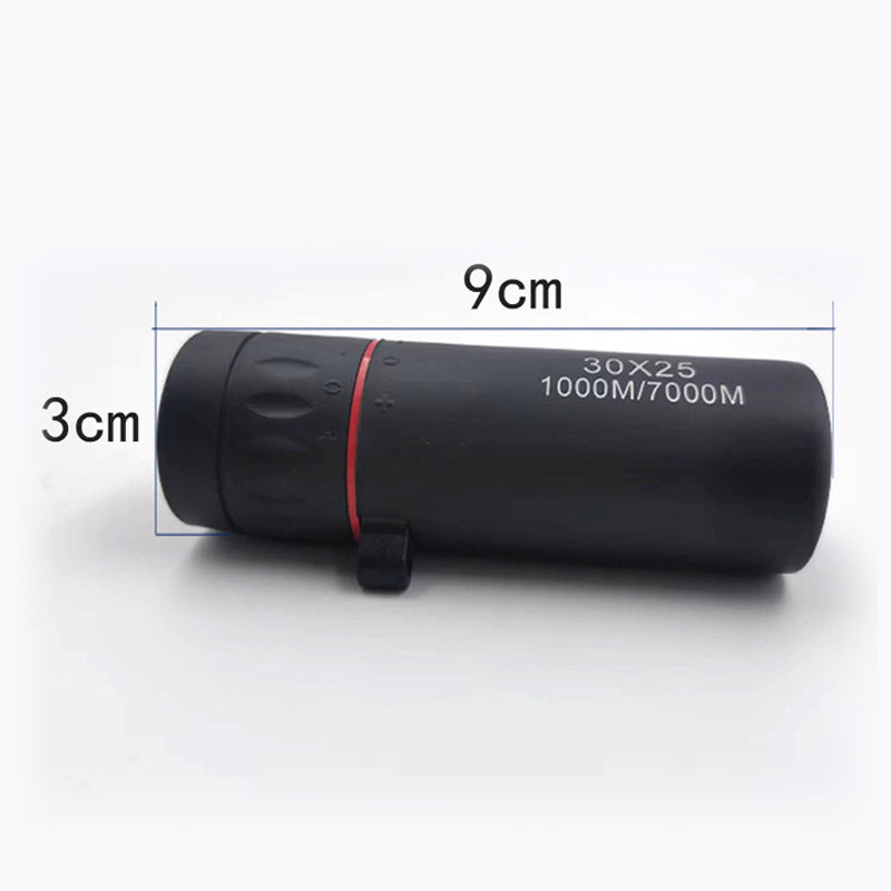 Arenzza outdoor portable monocular telescope with compact design, ideal for tools and garden use, shown with lens and focus adjustment.