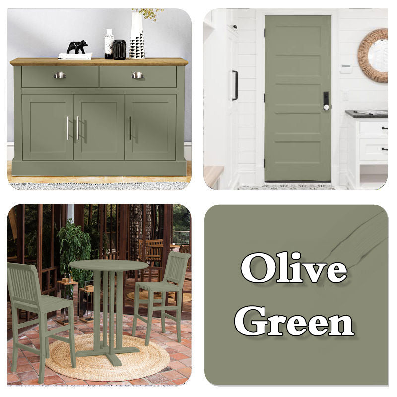 Arenzza water-based wood furniture repair and renovation paint bottle, eco-friendly, odorless, for tools and garden use.