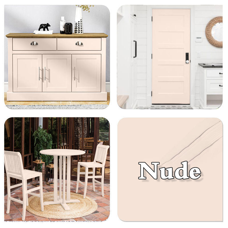 Arenzza water-based, odorless wood furniture repair and renovation paint in a container, eco-friendly tools and garden product.