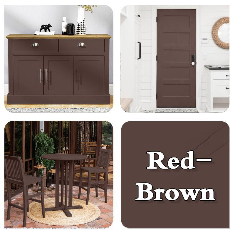 Arenzza water-based, odorless wood furniture repair and renovation paint in a container, suitable for eco-friendly furniture projects.