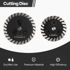 Arenzza M14 Diamond Blade for Stone Tile, chip-free, hot-pressed, with M14 threading, suitable for tools and garden projects.