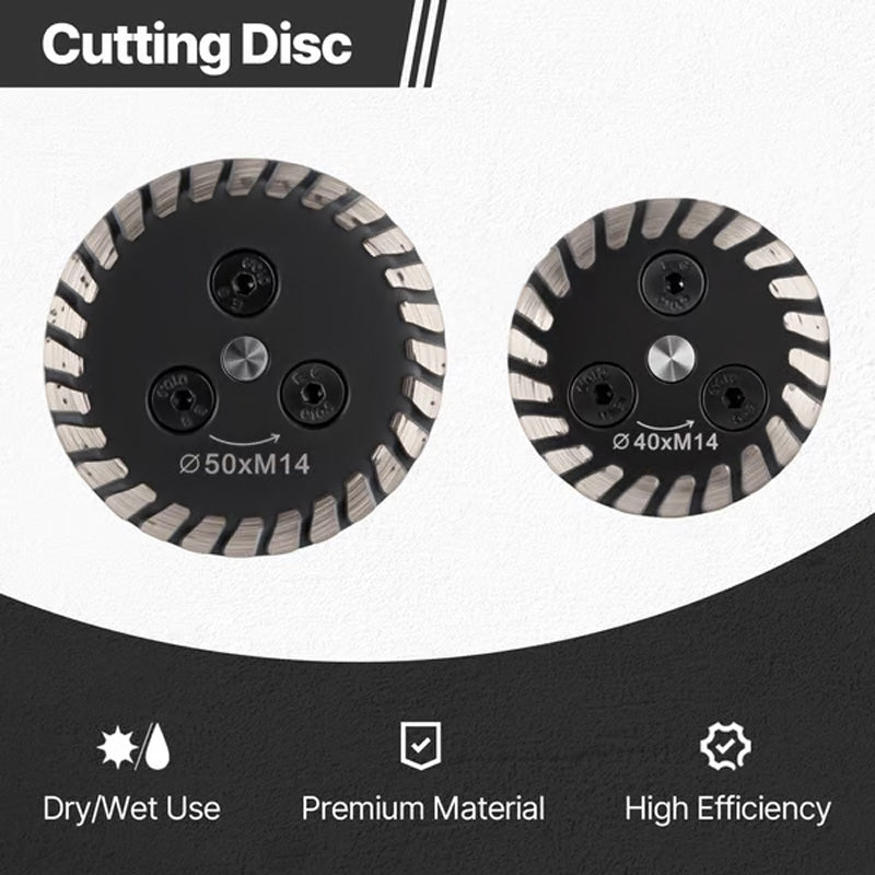 Arenzza M14 Diamond Blade for Stone Tile, chip-free, hot-pressed, with M14 threading, suitable for tools and garden projects.