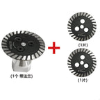 Arenzza M14 diamond blade for stone and tile cutting, chip-free, hot-pressed with M14 thread, displayed on a shop shelf.