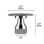 Arenzza M14 diamond blade for stone and tile cutting, featuring a hot-pressed, chip-free design with M14 thread attachment.