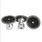 Arenzza M14 diamond blade for stone and tile cutting, chip-free, hot-pressed, with M14 threading, shown in a tool image.