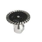 Arenzza M14 Diamond Blade for stone and tile, chip-free, hot-pressed, with M14 threading, shown with blade edges and mounting hole.