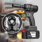Arenzza brushless German motor electric wrench with 480Nm torque, 3-in-1 smart tool for home and auto repairs, gray and black design.